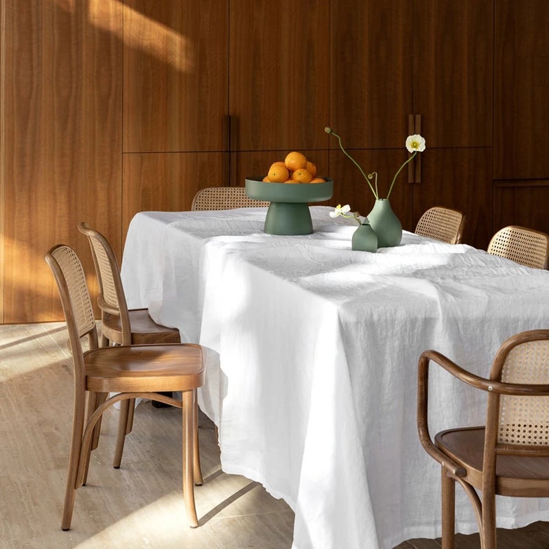 Bluejw Best Creamy White Linen Tablecloth Made From 100% European Flax Linen - Image 3